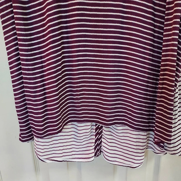 Lane Bryant Purple Striped Sleeveless Tunic in Size 20 - Picture 4 of 10